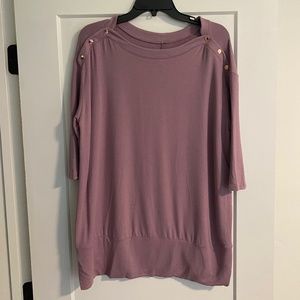 Isabel Maternity Tunic Top with Button Detail